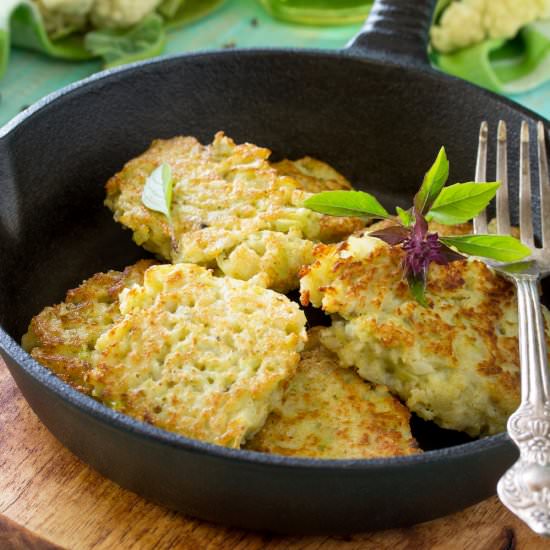 Cauliflower Fritters - Recipe photo by andrewcooks