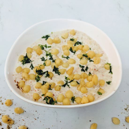 Yoghurt Raita with Chickpea Balls - Recipe photo by rparm