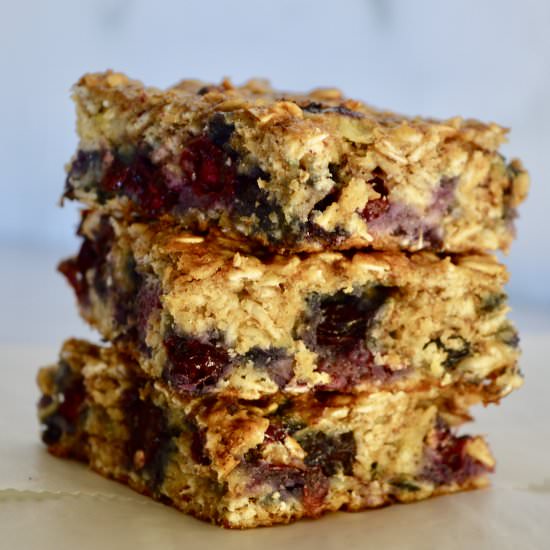 Blueberry Banana Oat Bars - Recipe photo by thisdelicioushouse