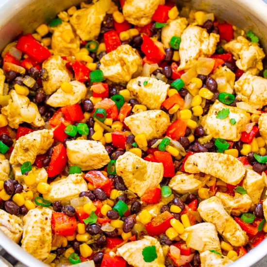 Skinny Mexican Chicken Skillet - Recipe photo by Averie