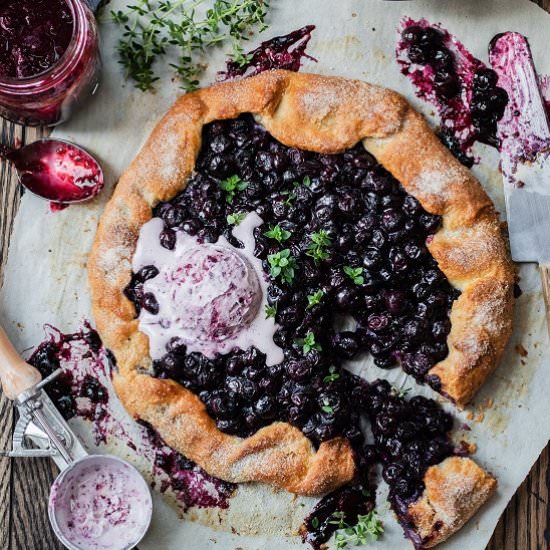 blueberry thyme galette - Recipe photo by Give it Some Thyme