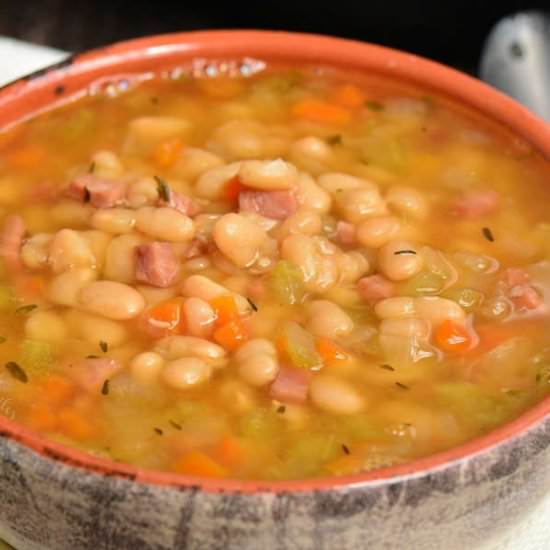 INSTANT POT HAM AND BEAN SOUP - Recipe photo by WillCookForSmiles