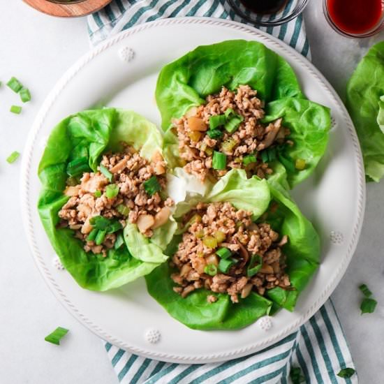 Chinese Chicken Lettuce Wraps - Recipe photo by tippsinthekitch