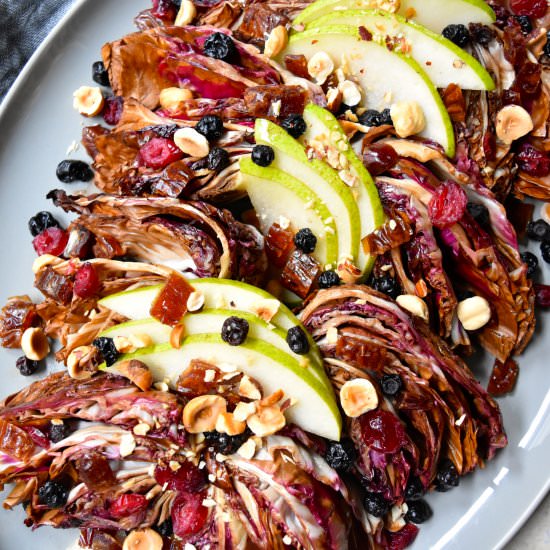 Roasted Radicchio & Pear Salad - Recipe photo by toopreciousforprocessed