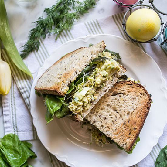 Avocado Egg Salad Sandwich - Recipe photo by lemonsandbasil
