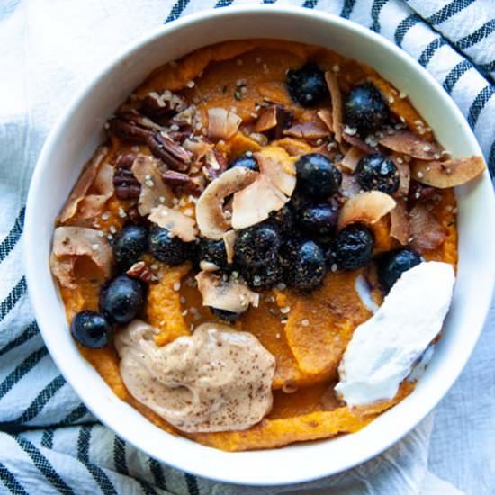Sweet Potato Breakfast Bowl - Recipe photo by theseasonaljunkie
