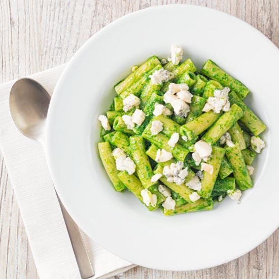 Wild Garlic Pesto Pasta - Recipe photo by Brian Jones