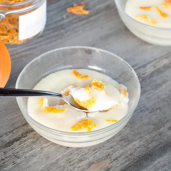 Semolina Pudding with orange - Recipe photo by MasalaHerb