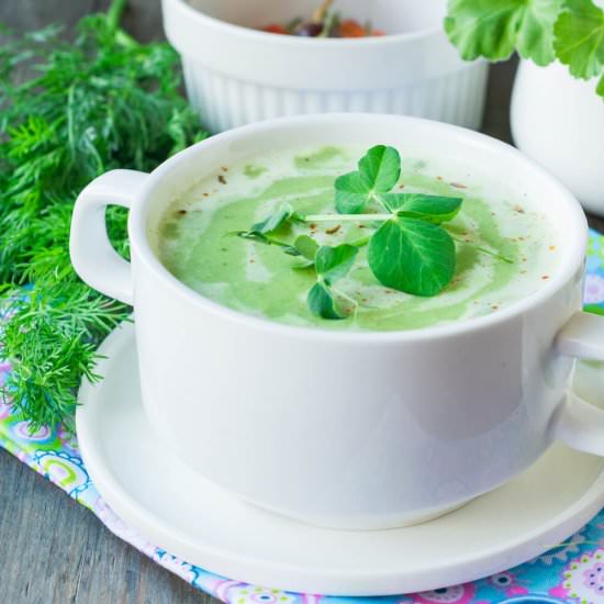 Green Pea Broccoli Soup - Recipe photo by niftyrecipe