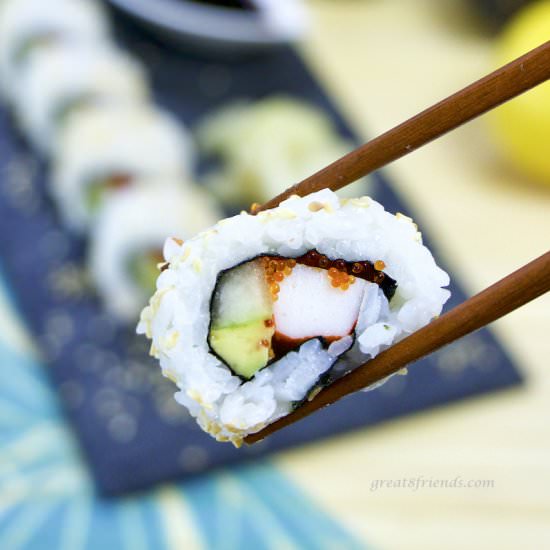Easy Homemade California Roll - Recipe photo by Great 8 Friends