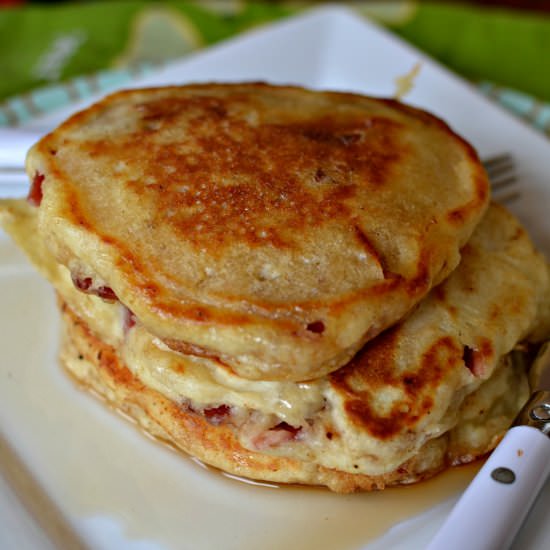 Buttermilk Bacon Pancakes - Recipe photo by Small Town Woman
