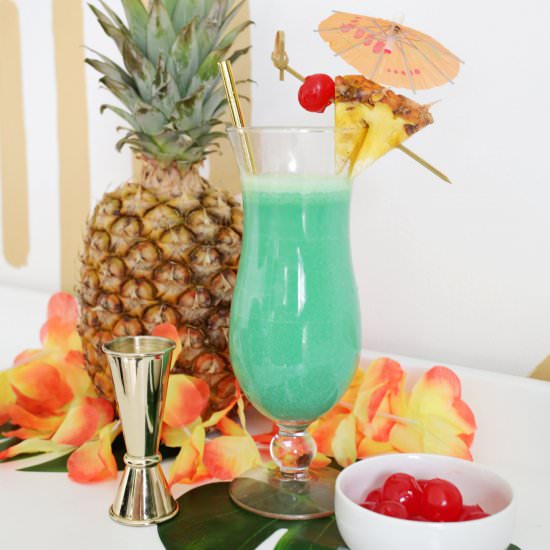 Blue Hawaiian - Recipe photo by abeautifulmessblog