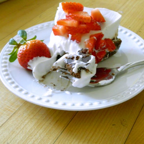 No Bake Cheesecake w Choc. Crust - Recipe photo by APinchofCrazy