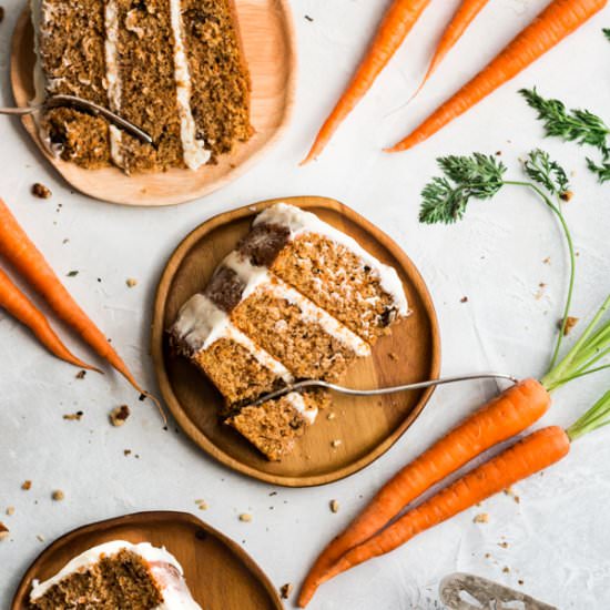 Carrot Cake w Cream Cheese Frosting - Recipe photo by bluebowlrecipes
