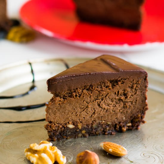 Keto Low Carb Chocolate Cheesecake - Recipe photo by suncakemom