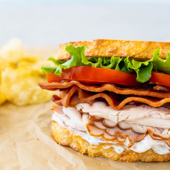 Roast Turkey BLT with Herbed Mayo - Recipe photo by sipandspice
