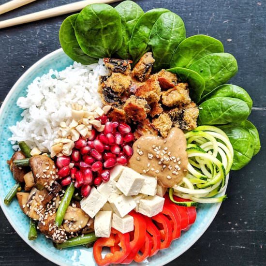 Blissful Vegan Buddha Bowl - Recipe photo by In Love with Bliss