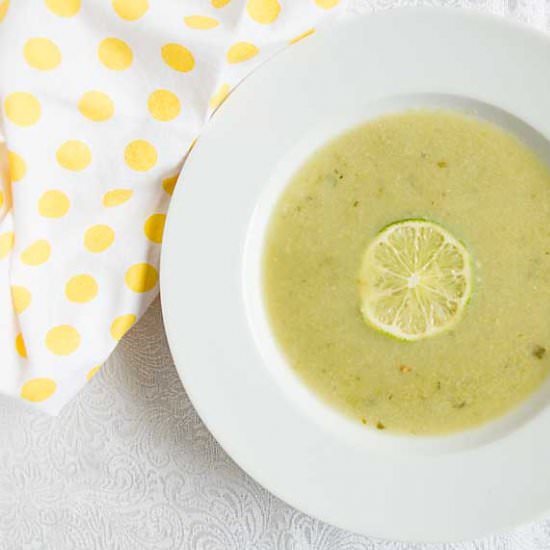 Spring Pea Soup with Coconut Milk - Recipe photo by iwilkerson