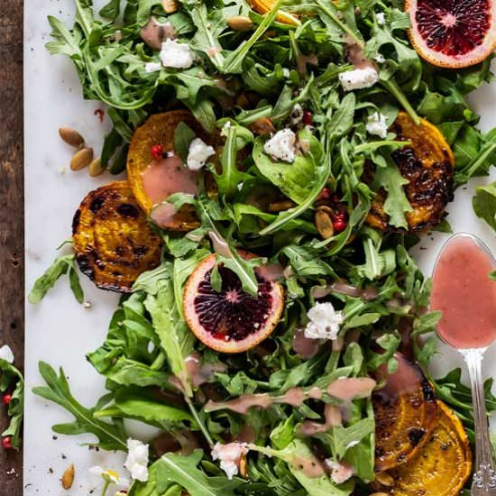 Arugula Golden Beet Salad - Recipe photo by crazyinspiredlife