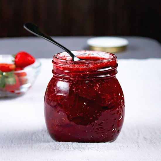 Strawberry Jam - Recipe photo by MasalaHerb
