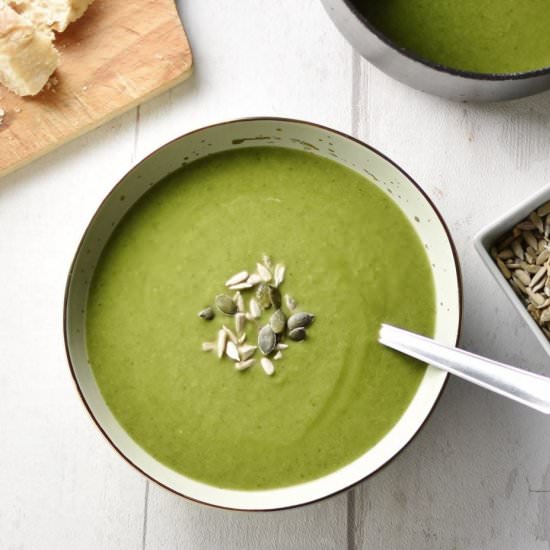 Creamy Broccoli Spinach Soup - Recipe photo by everydayhealthyrecipes