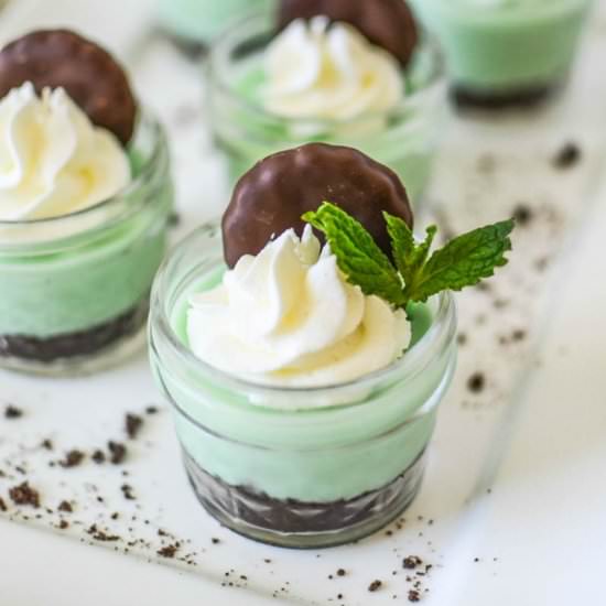 Mason Jar Grasshopper Pies - Recipe photo by aimeebroussard