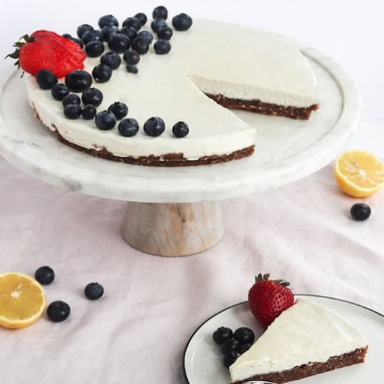 No Bake Vegan Cheesecake - Recipe photo by Mealswithmaggie