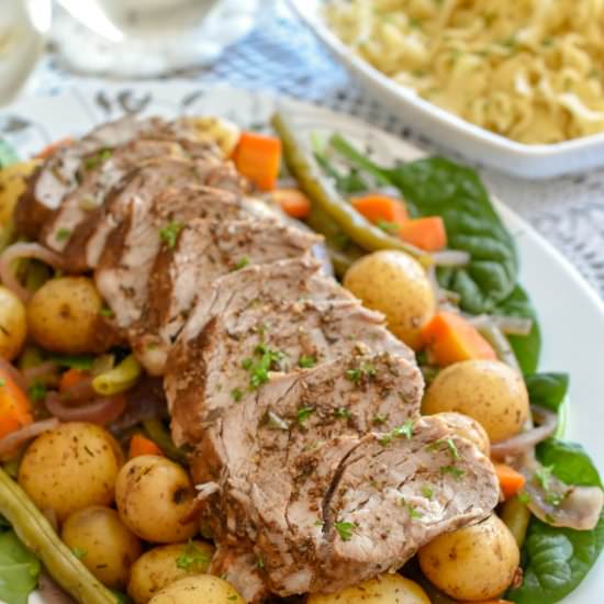 Maple Dijon Pork Tenderloin - Recipe photo by pepperspennies
