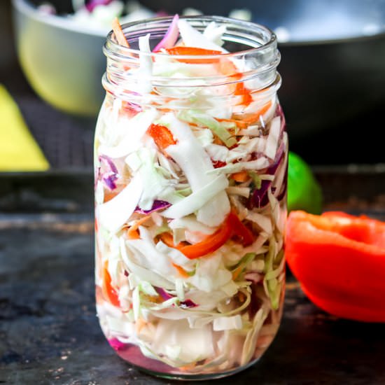 PIKLIZ – SPICY COLESLAW RECIPE - Recipe photo by Mirlene