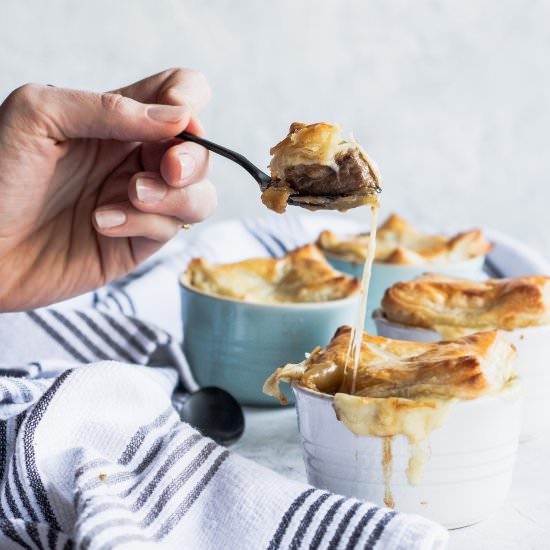 French Onion Puff Pastry Pies - Recipe photo by GoodThingsBakingCo