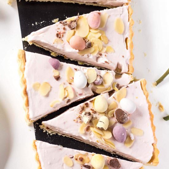 Easter Pink Raspberry Tart - Recipe photo by Blondie-ish at kitchen