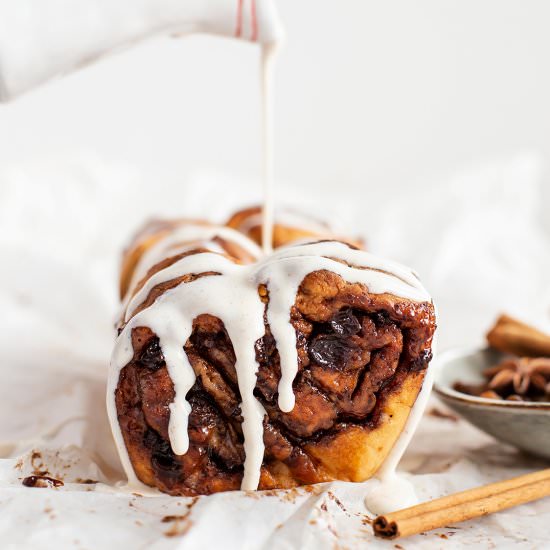 Hot Cross Bun Pull Apart Bread - Recipe photo by spicyicecream