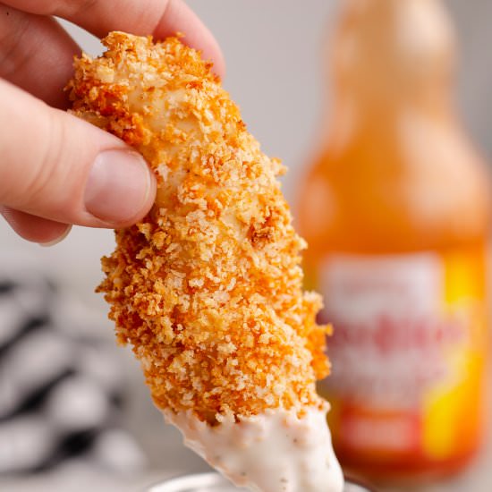 Air Fryer Buffalo Chicken Tenders - Recipe photo by The Creative Bite