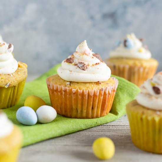 Cadbury Mini Egg Cupcakes - Recipe photo by SugarSpicesLife