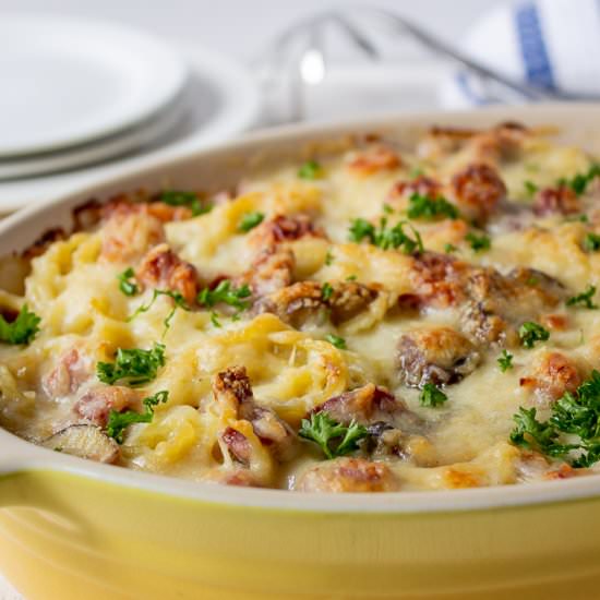 Ham Tetrazzini - Recipe photo by BeyondtheCoop