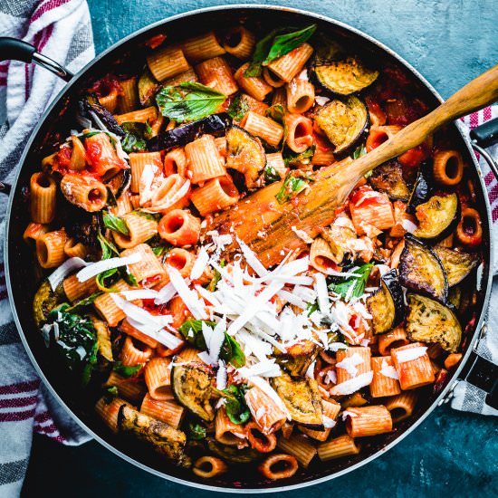 Pasta alla Norma - Recipe photo by sipandfeast