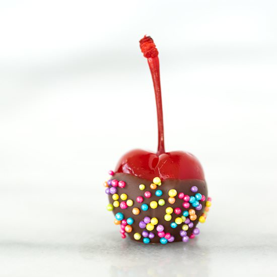 How to make chocolate cherries - Recipe photo by The Sugar Coated Cottage