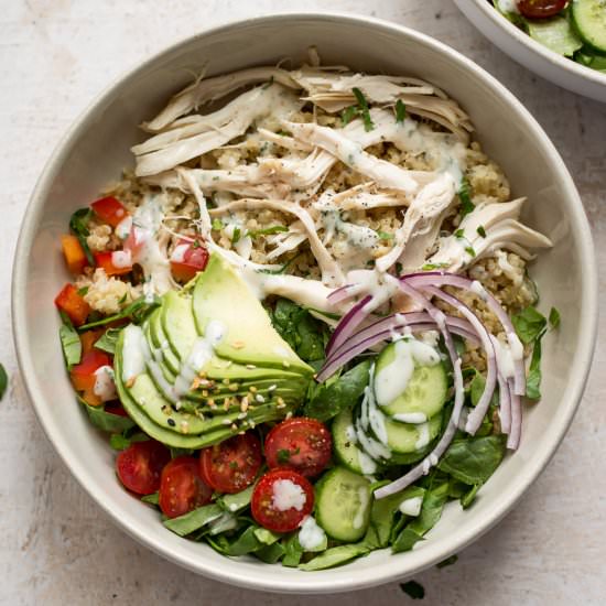 Chicken Quinoa Salad Recipe - Recipe photo by saltandlavender
