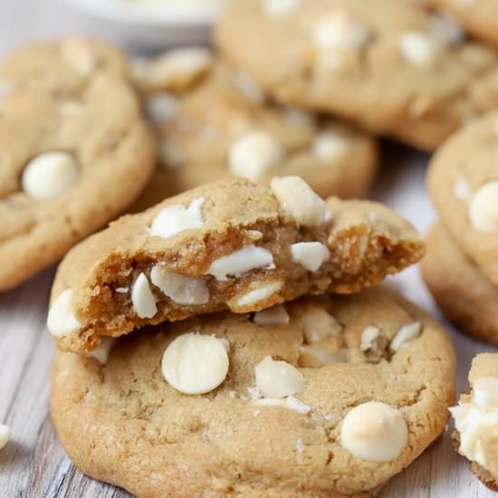 White Chocolate Macadamia Cookies - Recipe photo by Celebrating Sweets