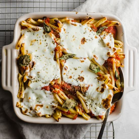Margarita Pizza Casserole - Recipe photo by AimeeMarsLiving
