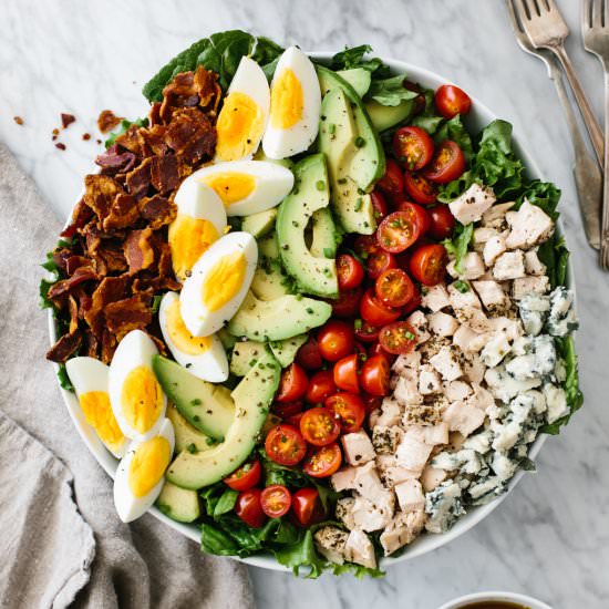 Cobb Salad - Recipe photo by Downshiftology