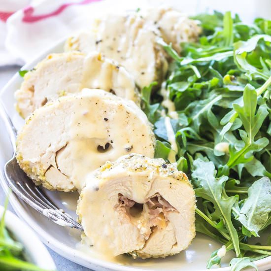Low-Carb Chicken Cordon Bleu - Recipe photo by KetoDietApp