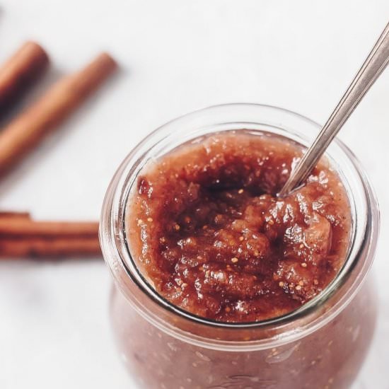 The Best Homemade Fig Jam Recipe - Recipe photo by Wicked Spatula