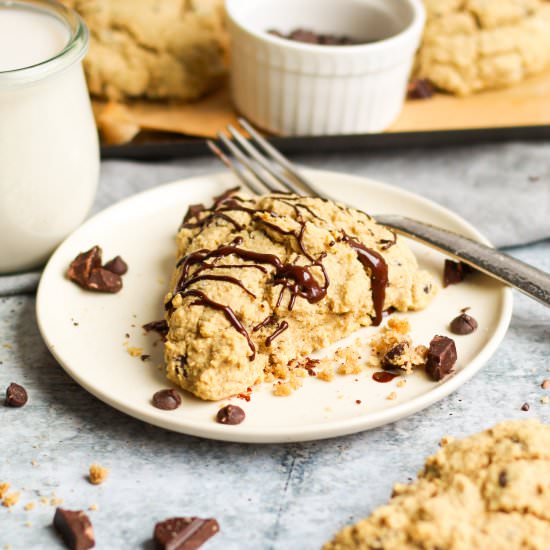 Healthy Chocolate Chip Scones - Recipe photo by thebananadiaries