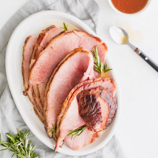 Maple Glazed Ham - Recipe photo by Nourish Nutrition Co
