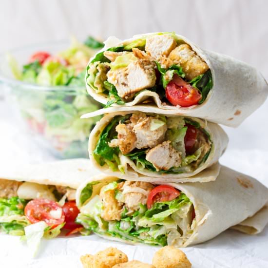 Chicken Caesar Wrap - Recipe photo by cookingformysoul