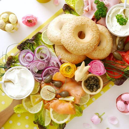 Bagel Brunch Board - Recipe photo by BirdsParty