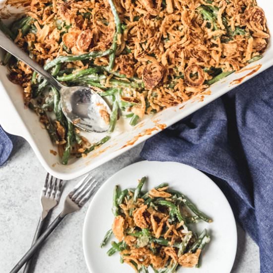 FRESH GREEN BEAN CASSEROLE - Recipe photo by houseofnasheats