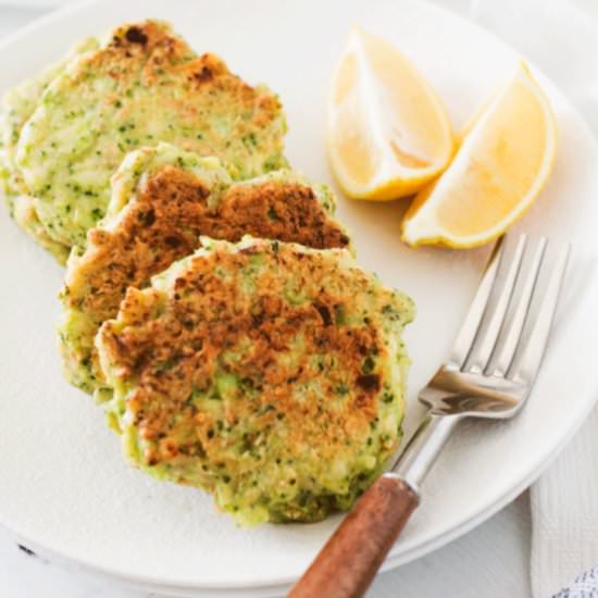 Feta and Broccoli Fritters - Recipe photo by Whole Food Bellies