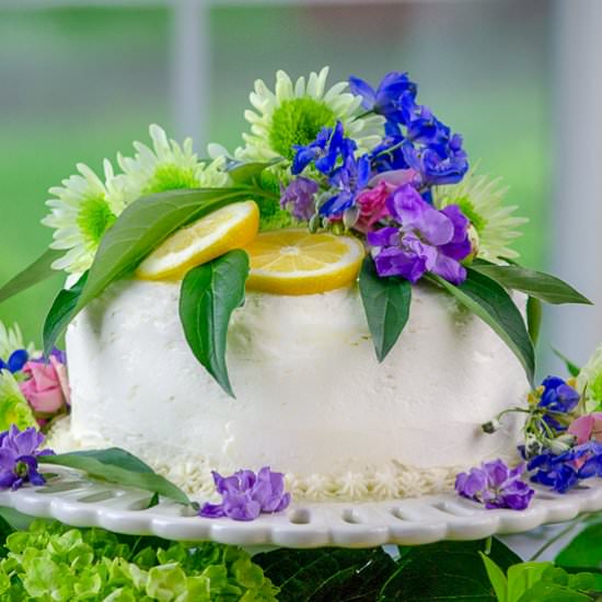 Lemon Elderflower Cake - Recipe photo by House of Elyn Ryn